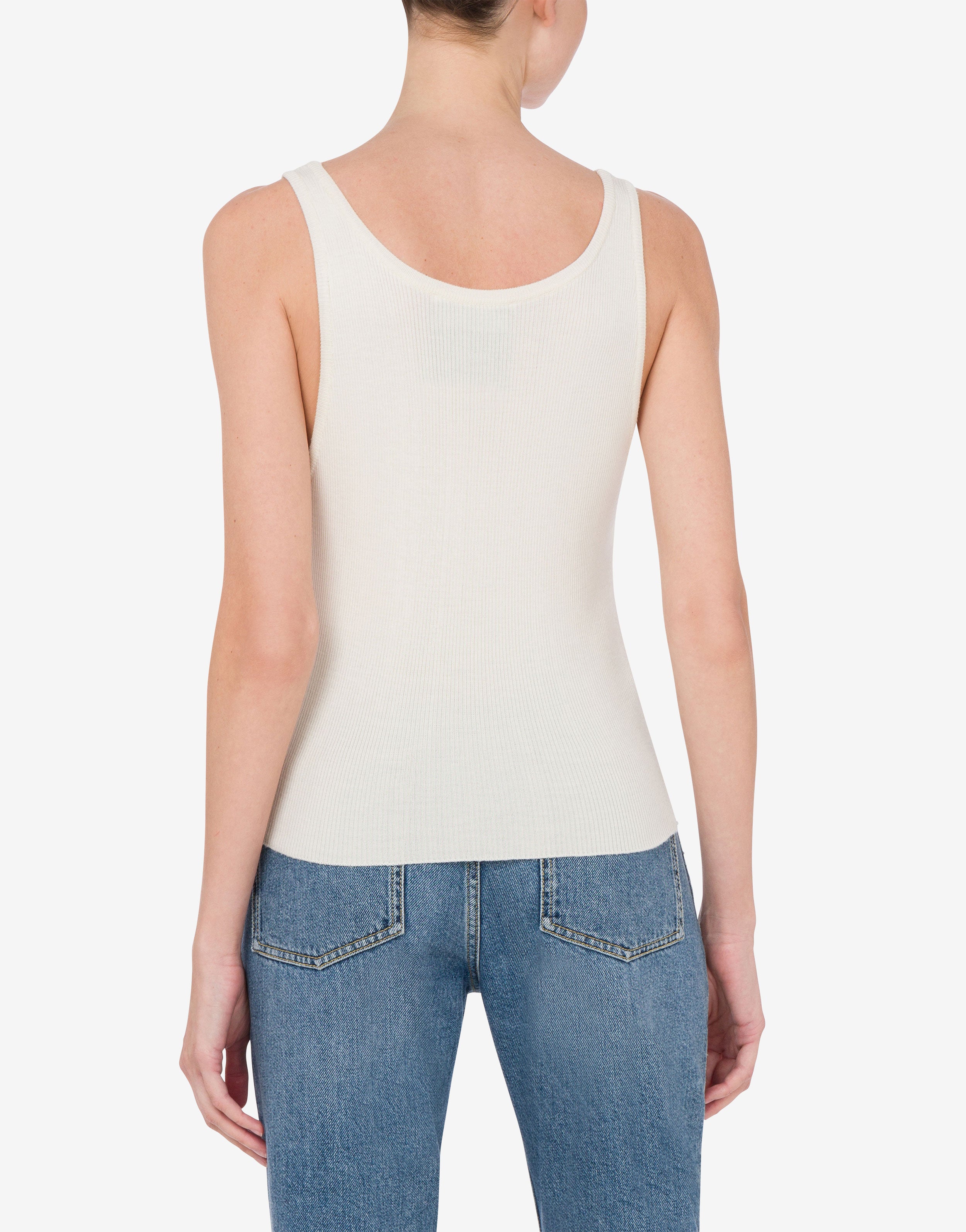 Knit Tank Top Golden M | Moschino