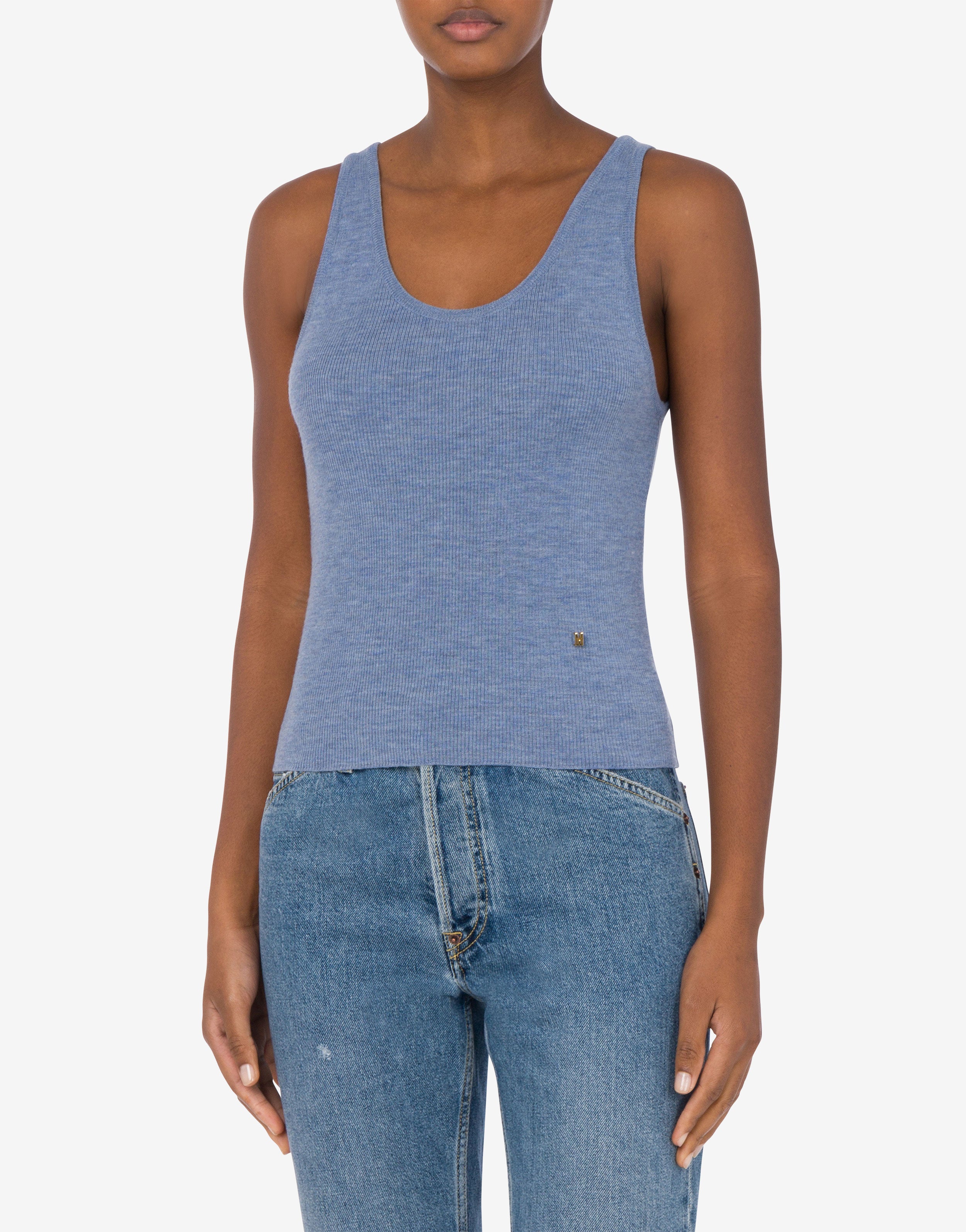 Knit Tank Top Golden M | Moschino
