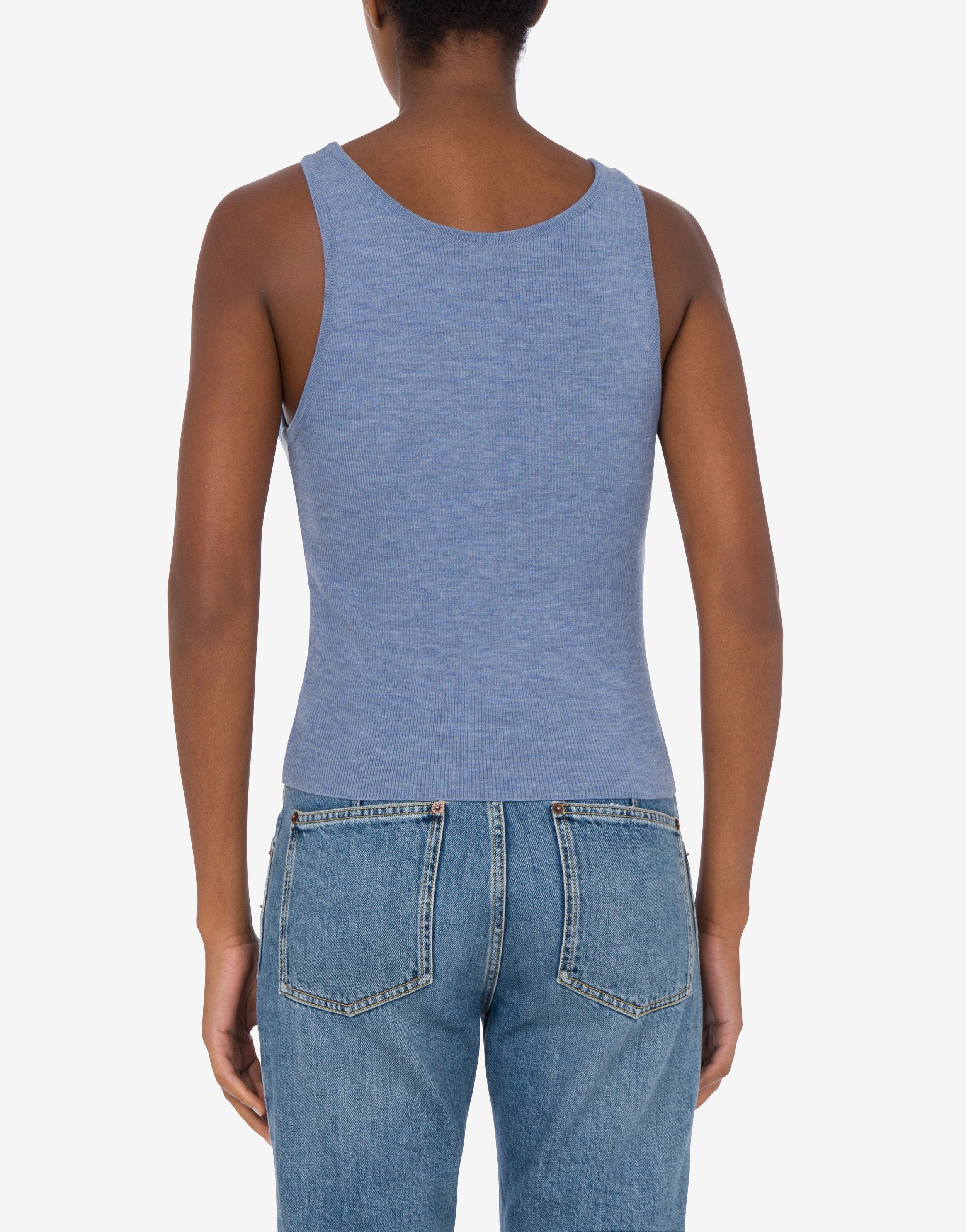 Knit Tank Top Golden M | Moschino