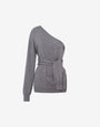 Ein-Schulter-Woll-Cardigan Tailored Twist
