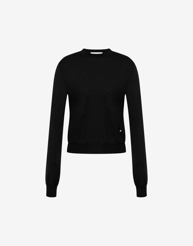 Woll-Seide-Pullover Golden M  Moschino 0