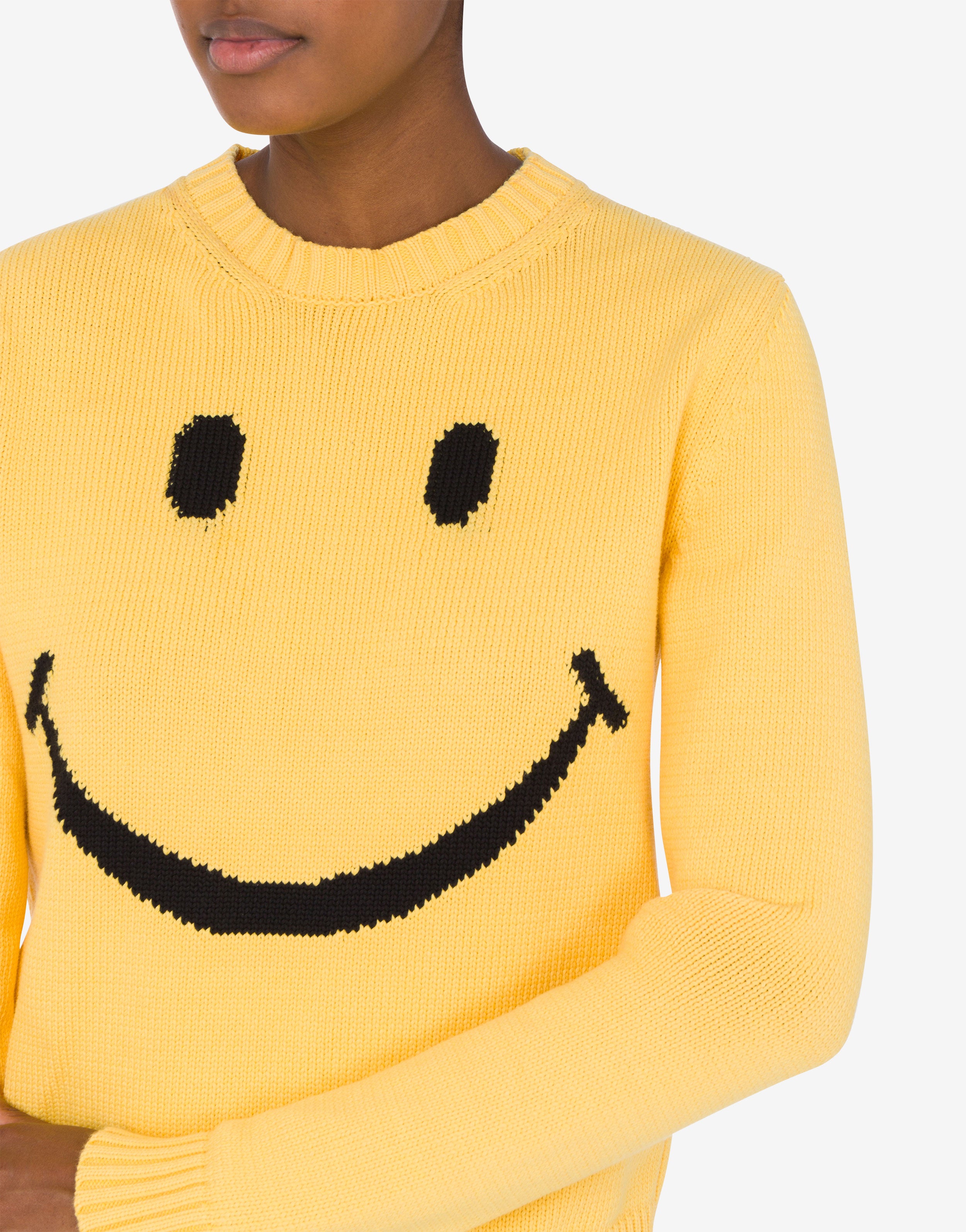 Cotton Blend Pullover Smiley® | Moschino