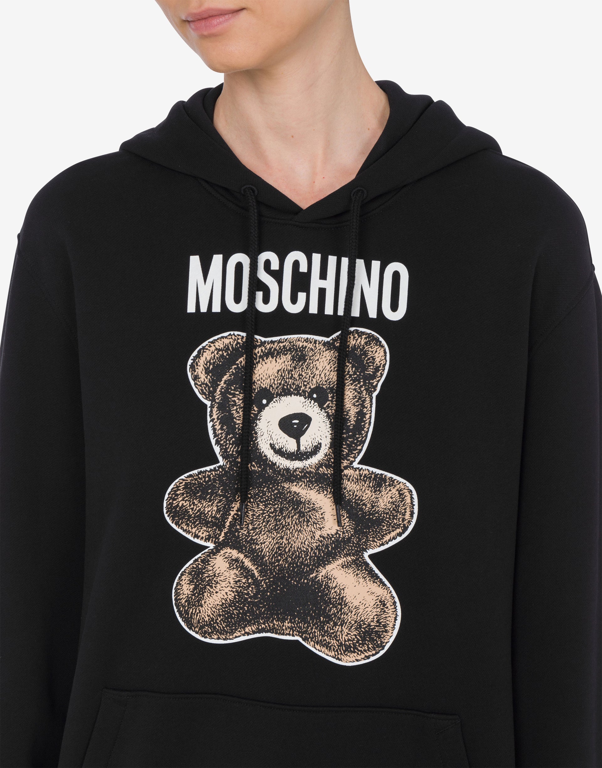 Felpa Oversize Felpa Con Orsetto Felpa Con Cappuccio Moschino