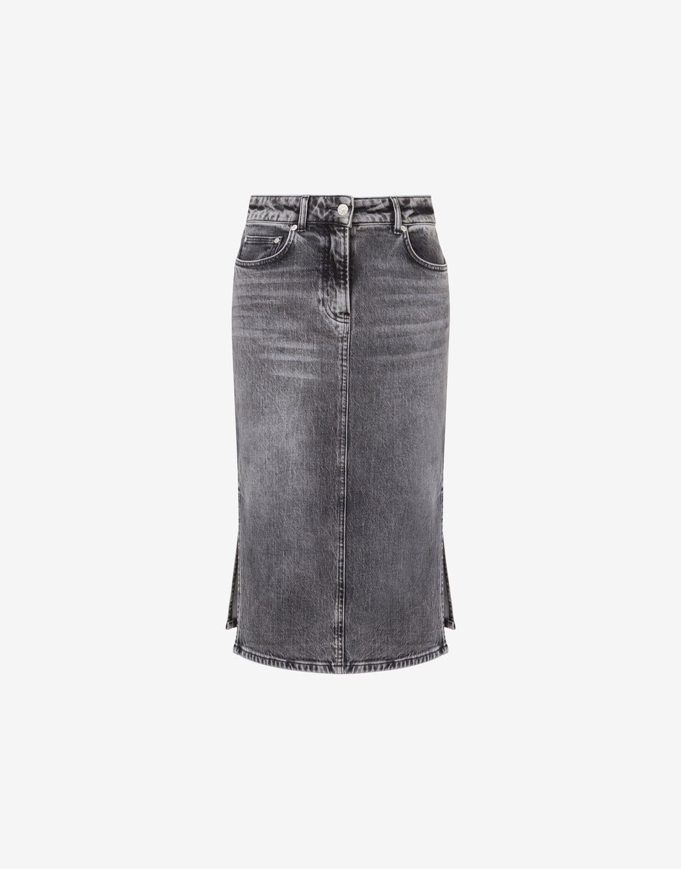 Stretch-Jeansrock Dunkelgrau Moschino Jeans 0