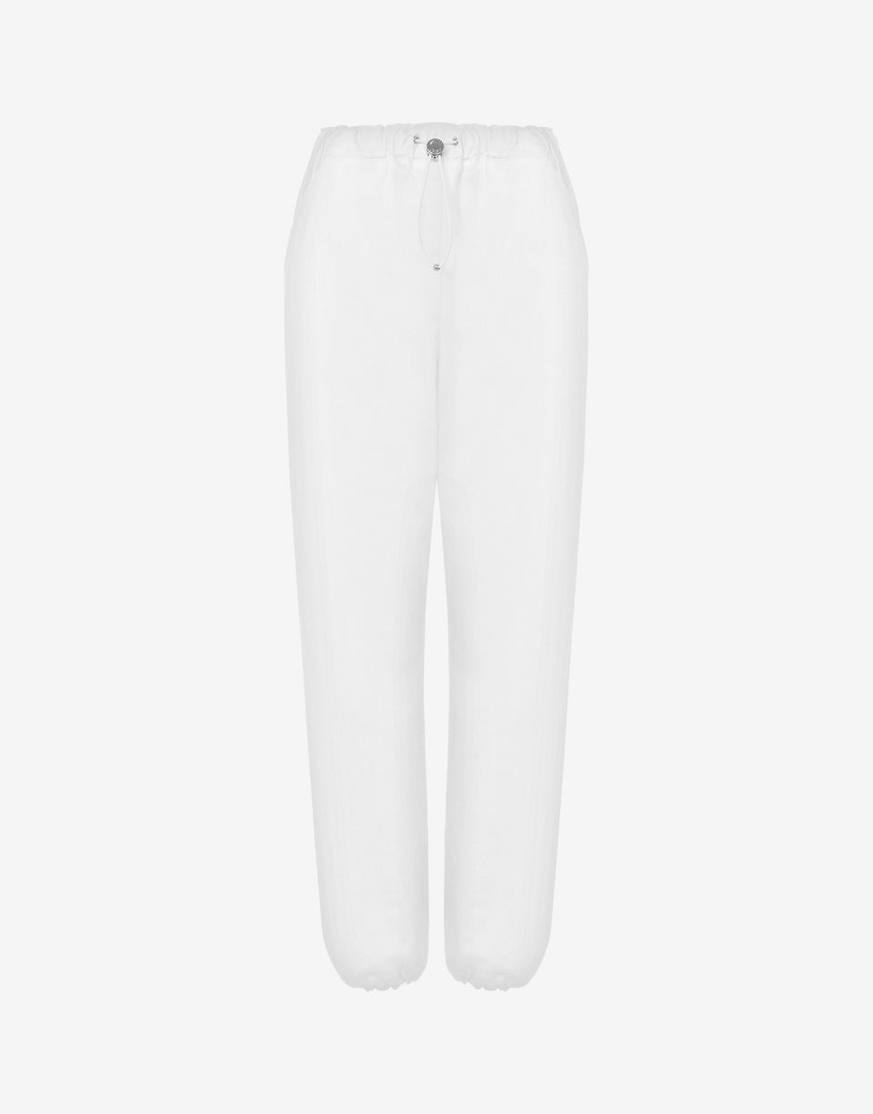 Stretch technical cotton trousers White Moschino Jeans 0
