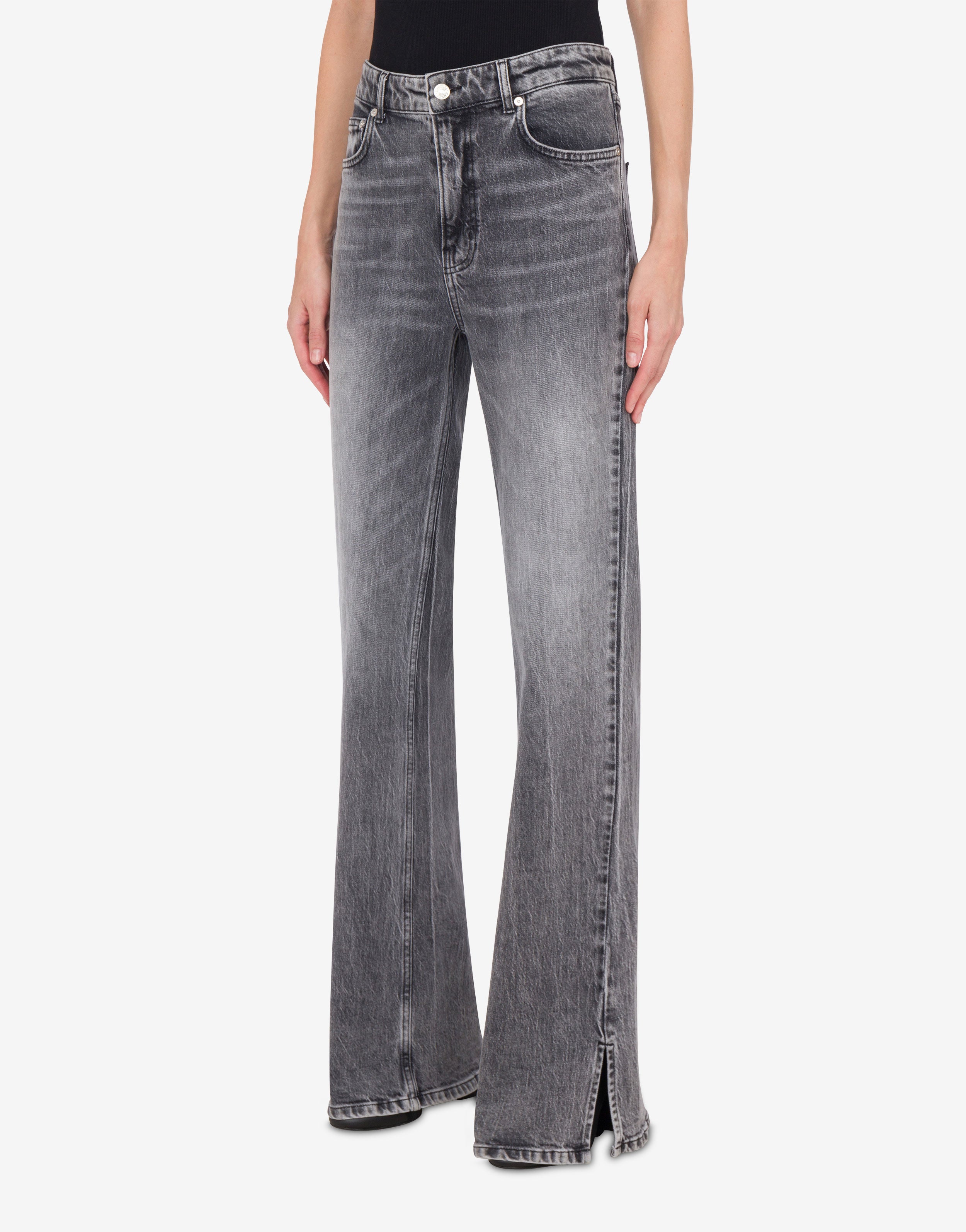 パンツ Moschino FW22 CHIC FLARE PANTS (03106122_0134) Stretch denim flared trousers Moschino Jeans | Moschino