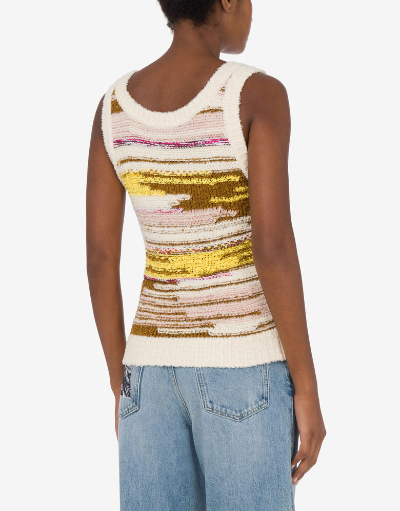 Multicolor knit top Ivory Moschino Jeans 2