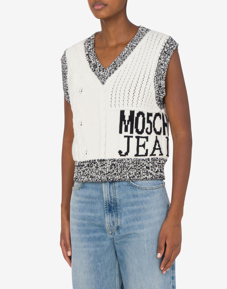 Urban knit top Ivory Moschino Jeans 1
