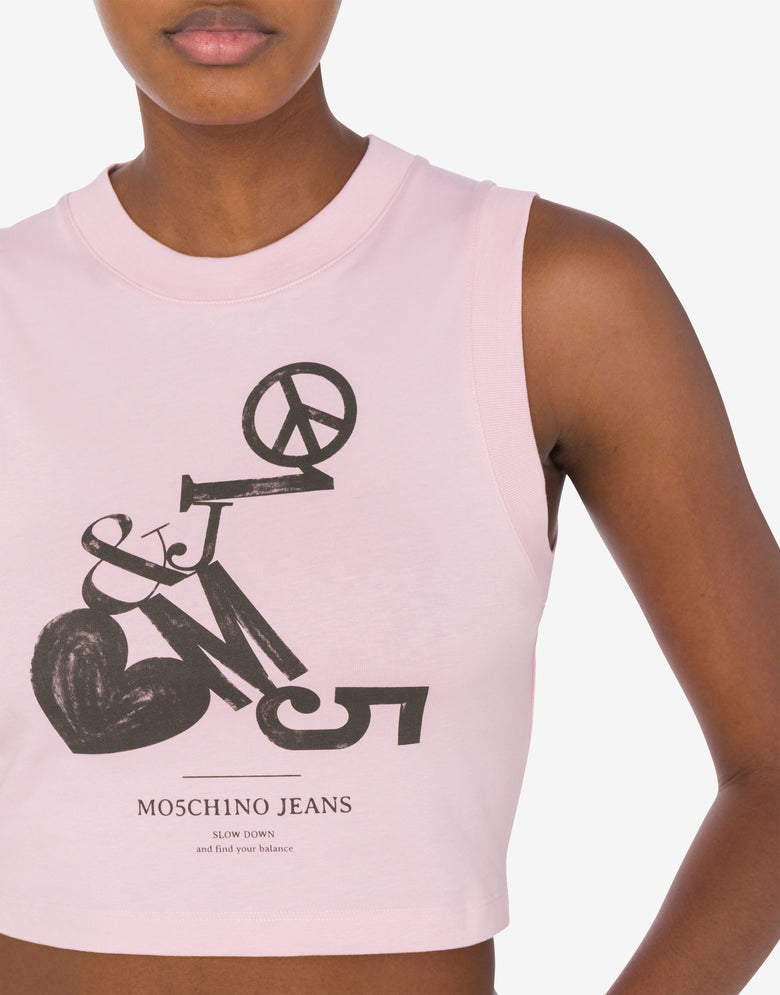 Urban Logo斜纹针织上衣 粉红色 Moschino Jeans 3