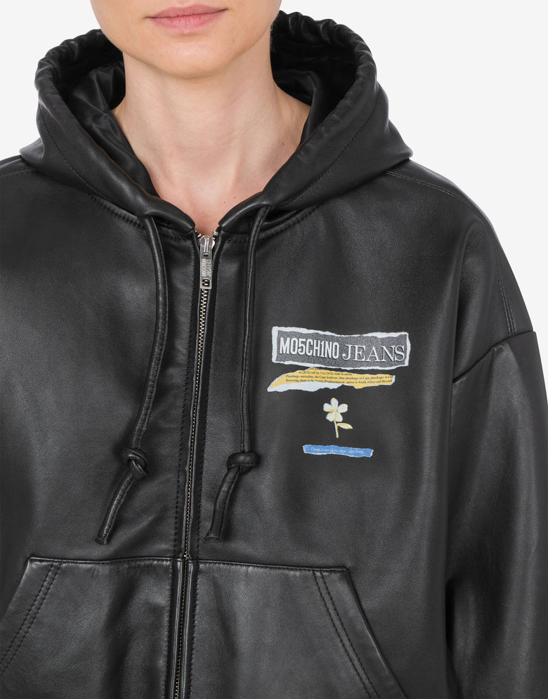 Bomber in nappa Punk Print 	 Nero Moschino Jeans 3