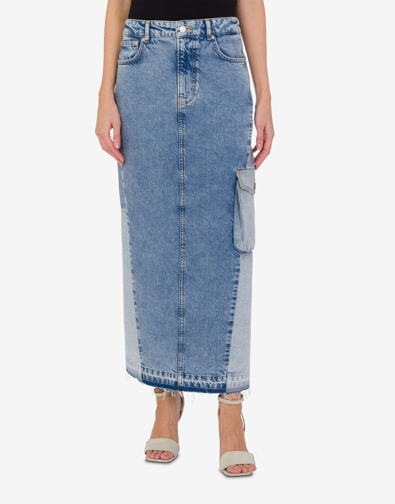 Falda vaquera larga  Blue Denim Moschino Jeans 1