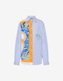 Shirt in striped poplin