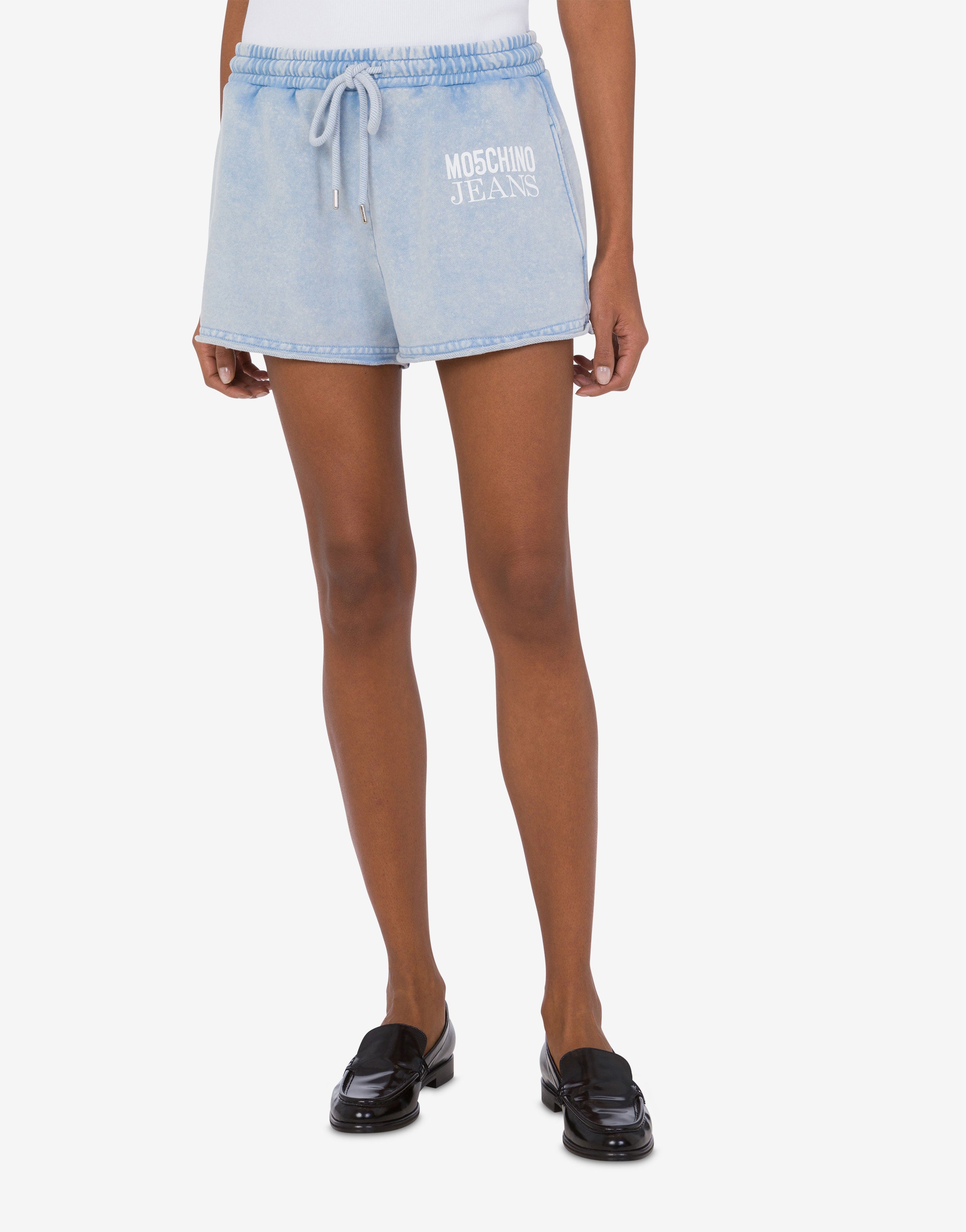 Fleece shorts with logo Moschino Jeans | Moschino