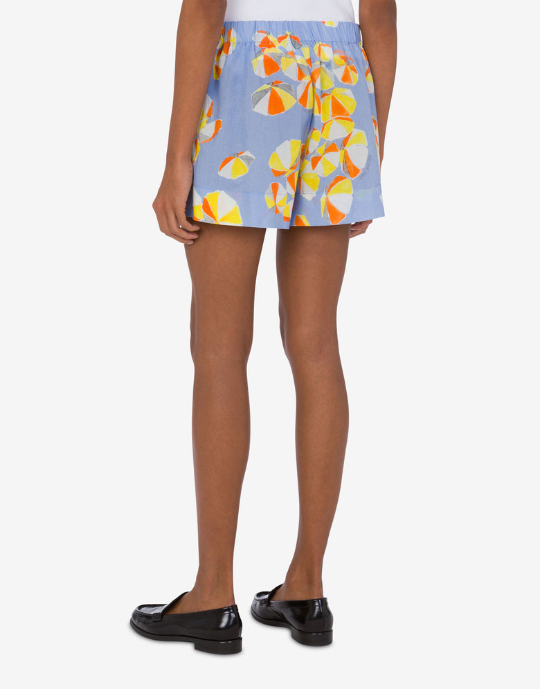 Voile shorts Beach Umbrella Azure Moschino Jeans 2