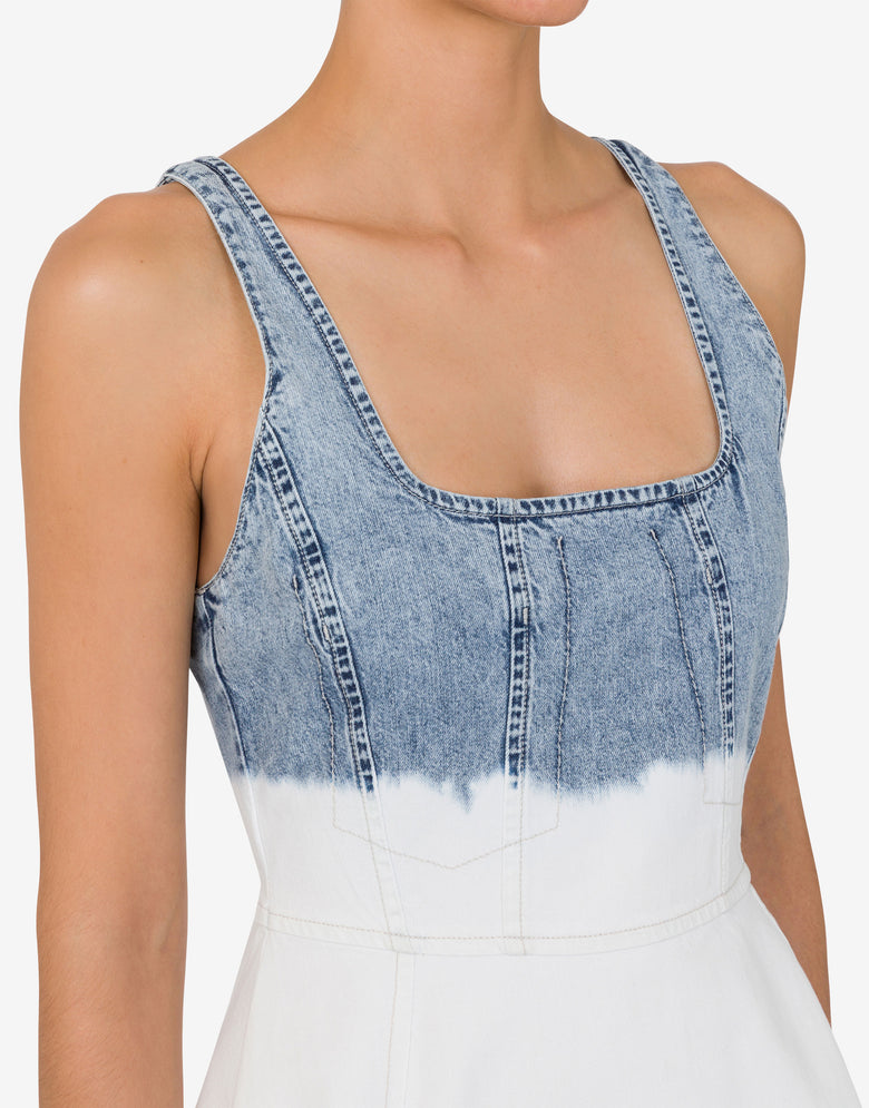 Lightweight denim dress White Moschino Jeans 3