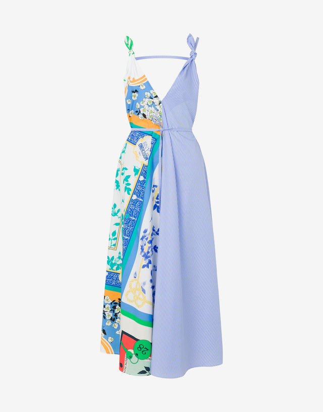 Dress in striped poplin  Moschino Jeans 0