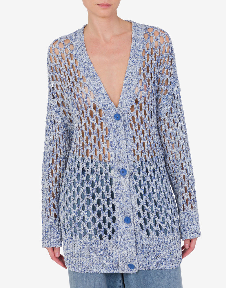 Knit cardigan Azure Moschino Jeans 1