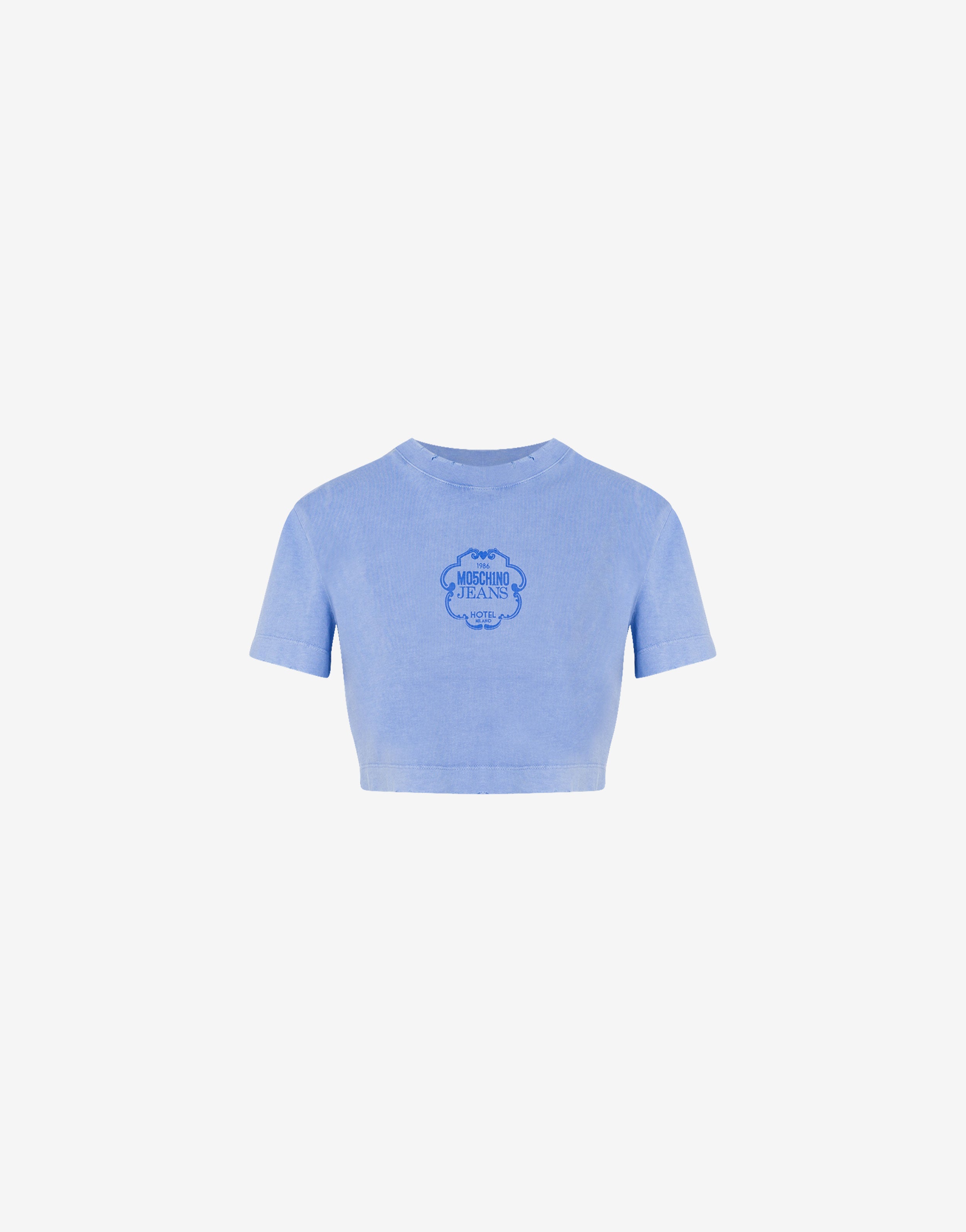 【関税&送料込】Moschino Jeans Cropped T-Shirt With Logo M05CH1N0 Jeans for Women | Moschino | FARFETCH US