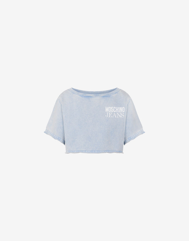 Sweatshirt T-shirt with print Azure Moschino Jeans 0