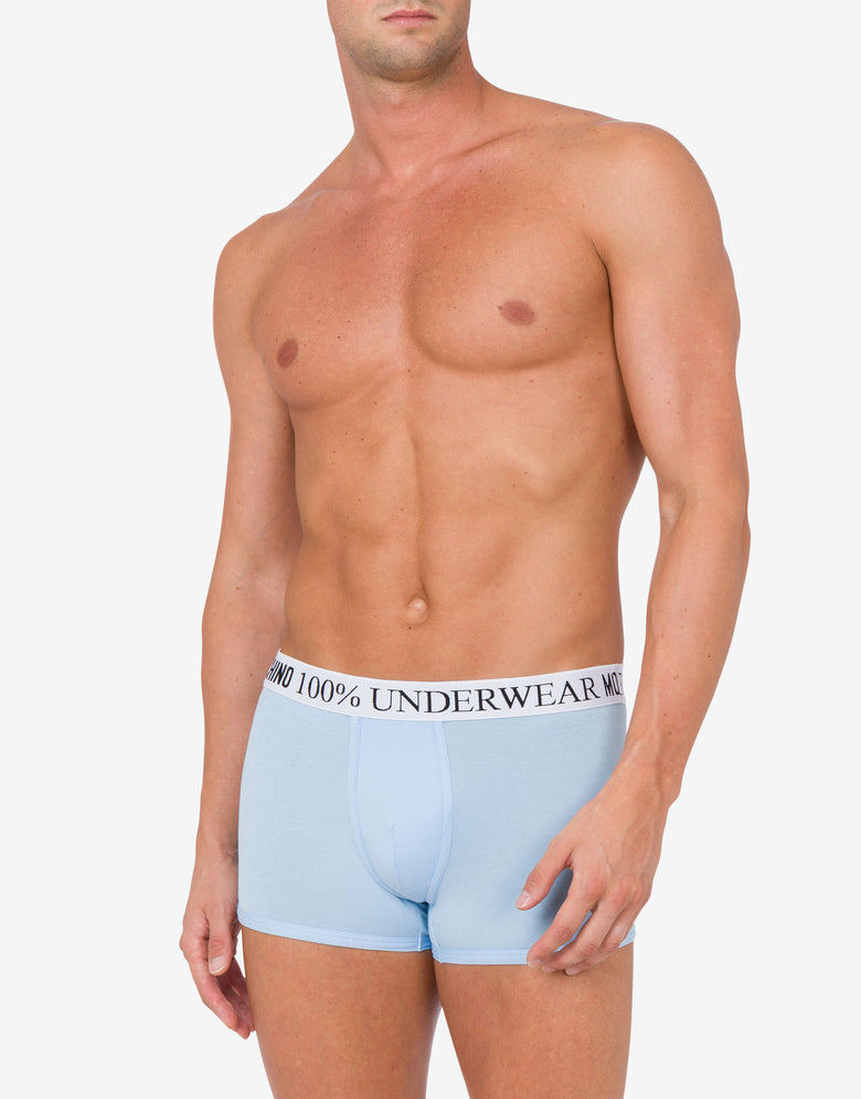 Boxer en jersey stretch 100% Moschino Bleu clair Moschino 1