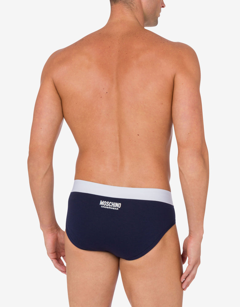 Slip in stretch jersey Do Not Disturb Dark blue Moschino 2