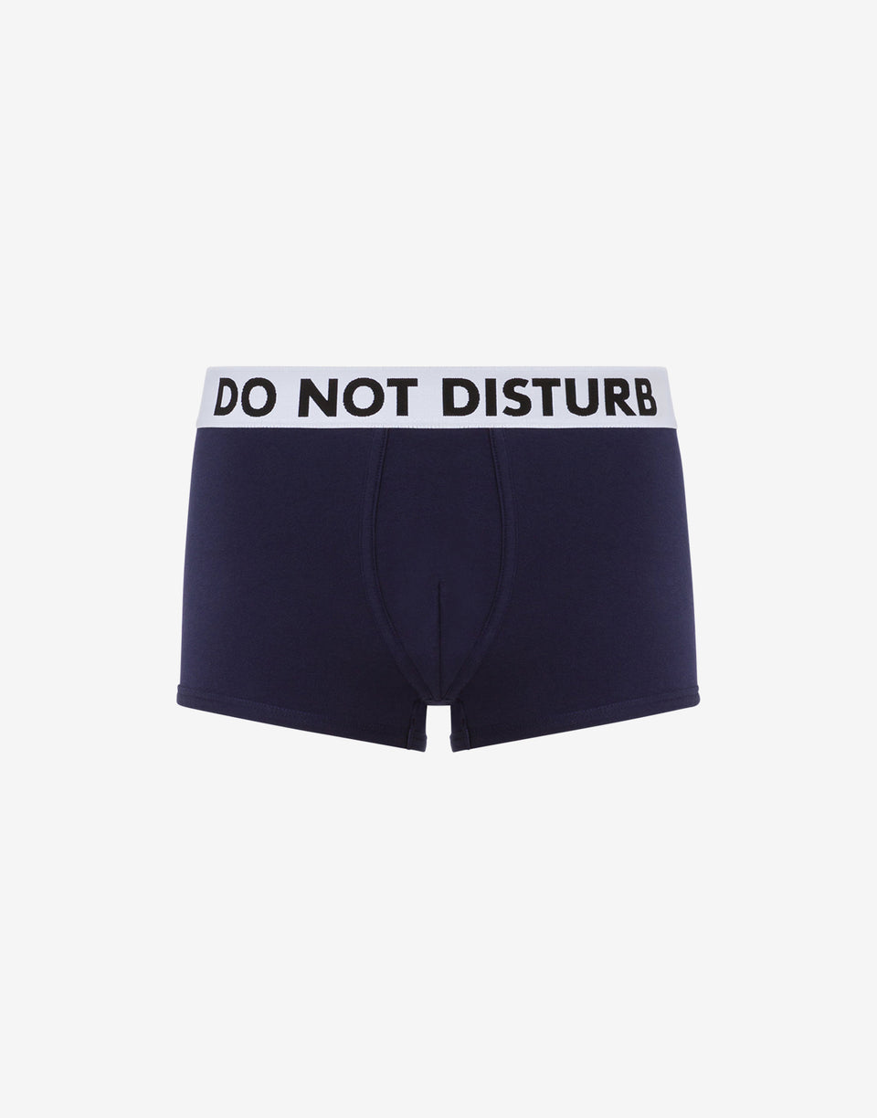 ストレッチジャージーボクサー Do Not Disturb ダークブルー Moschino 0