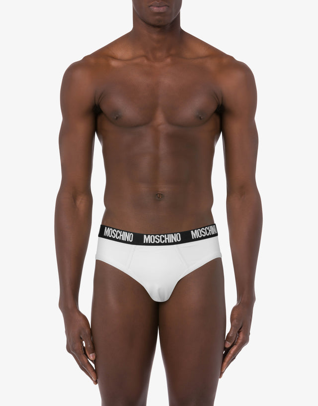 Set di 2 slip Logo Band Bianco Moschino 1