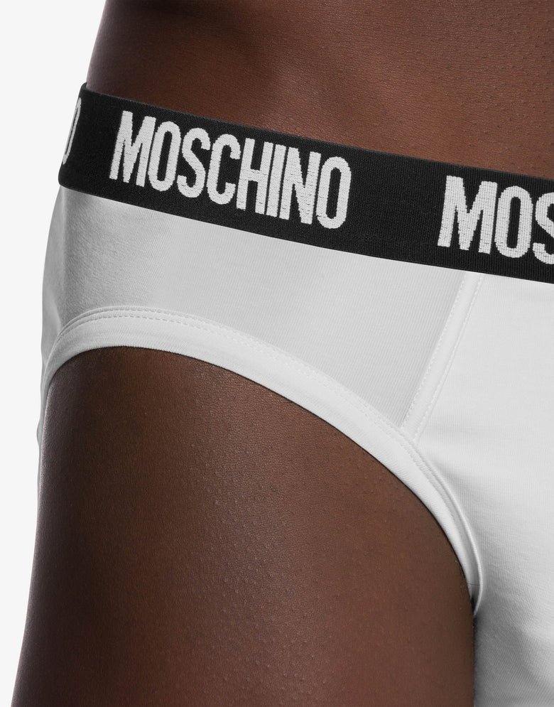 Set di 2 slip Logo Band Bianco Moschino 3
