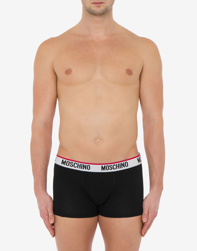 Set di 3 boxer Logo Band Nero Moschino 1