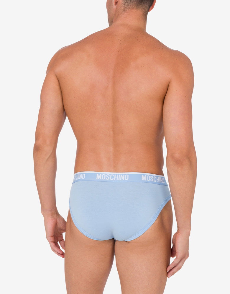 Slip in stretch jersey Logo Band Sky blue Moschino 2