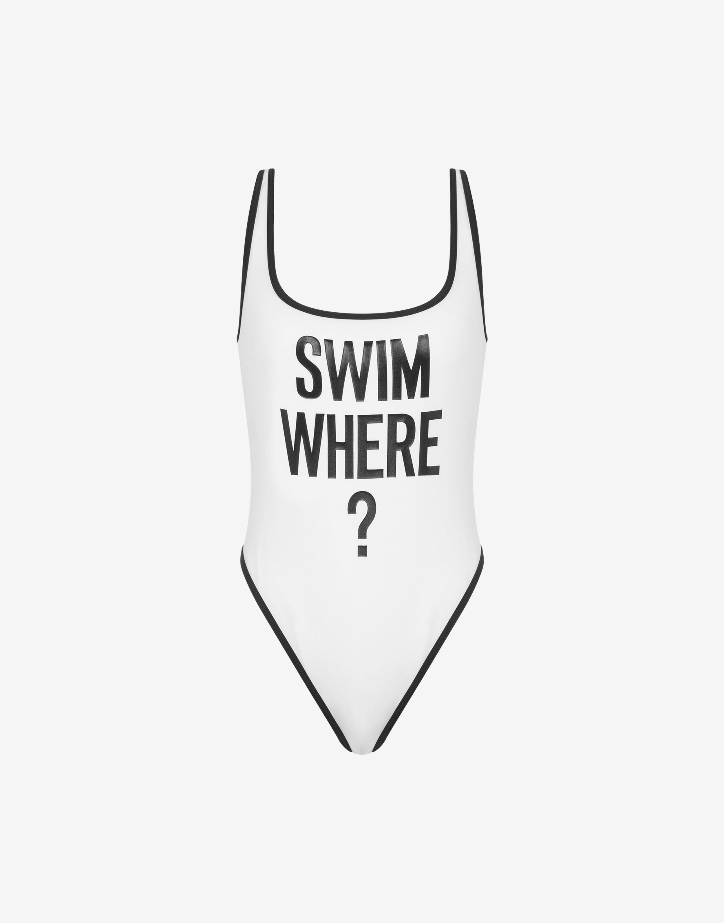 ワンピース水着 MOSCHINO COUTURE Woman Swimsuit White 42035577 1001 ホワイト（白）系 Moschino(モスキーノ) ワンピース水着