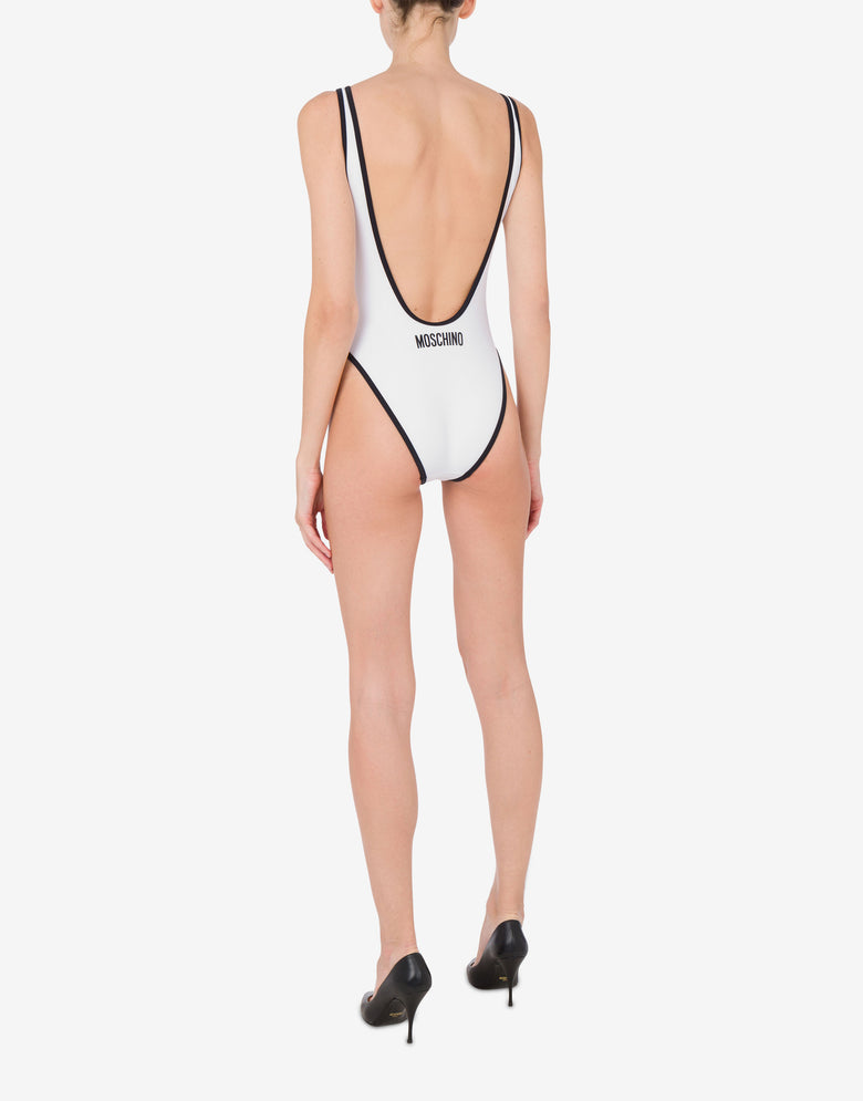 Swim Where? One-piece Swimsuit White Moschino 2