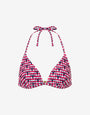 M Print Bikini Top