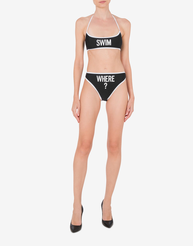 Swim Where? Swim Briefs Black Moschino 1