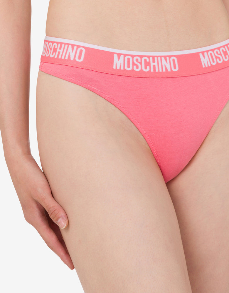 Slip Elastic Logo Band Rose Moschino 3