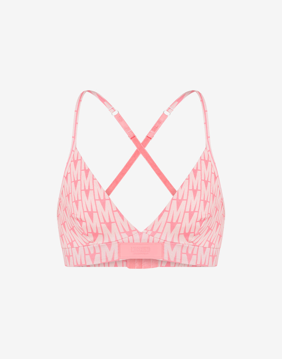 Soutien-gorge imprimé M Rose Moschino 0