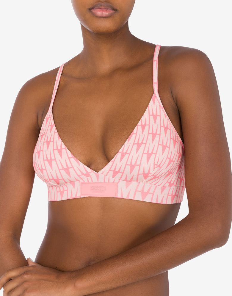 Soutien-gorge imprimé M Rose Moschino 3