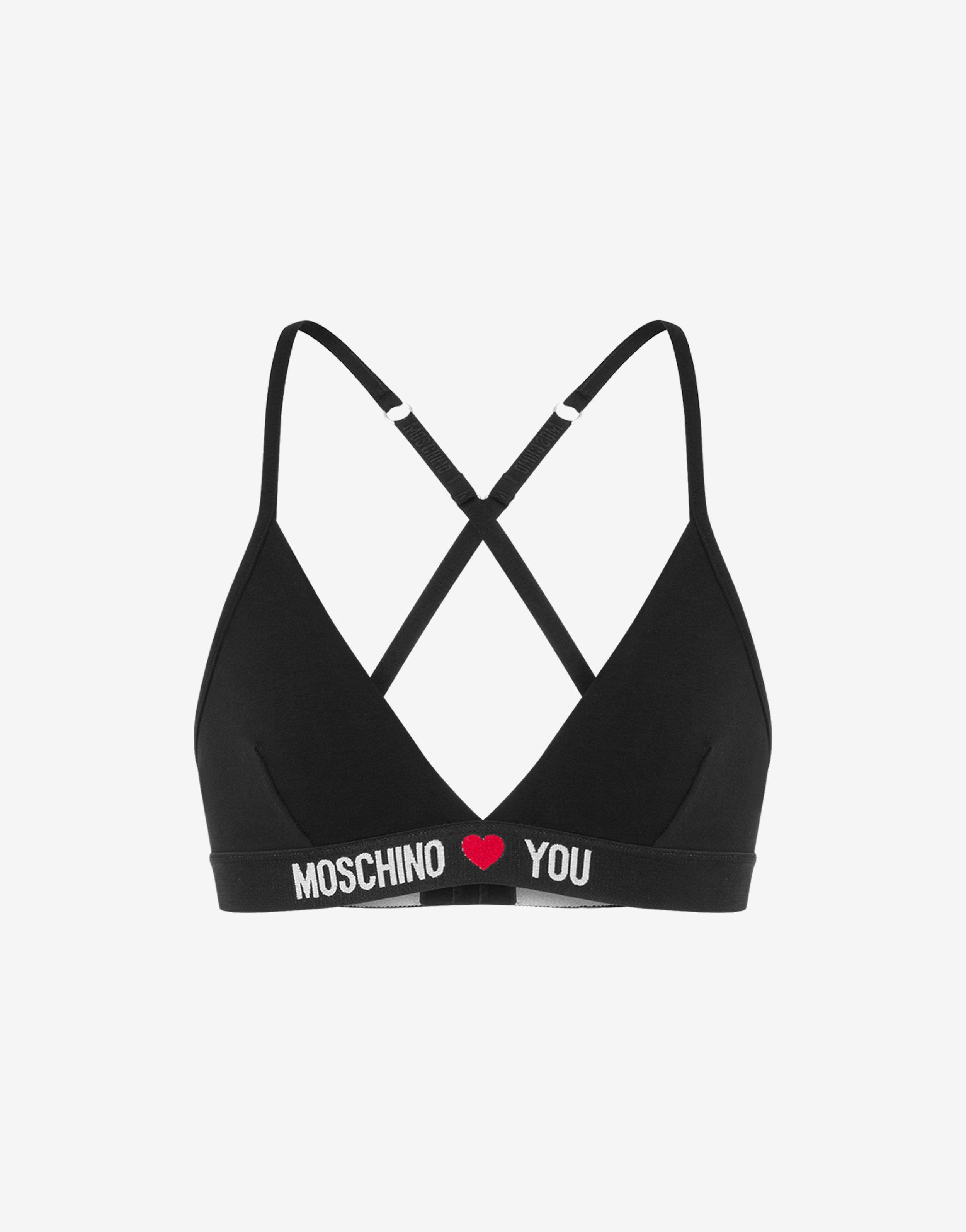 Moschino【テープ ロゴ ブラ スポーティー】 下着／ブラジャー Moschino【テープ ロゴ ブラ スポーティー】 下着／ブラジャー
