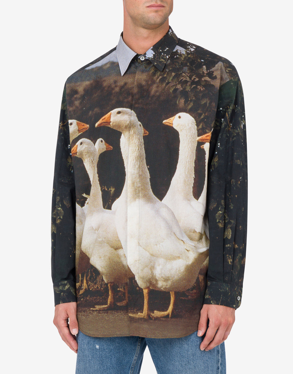 Voilehemd Goose Bunt Moschino 1
