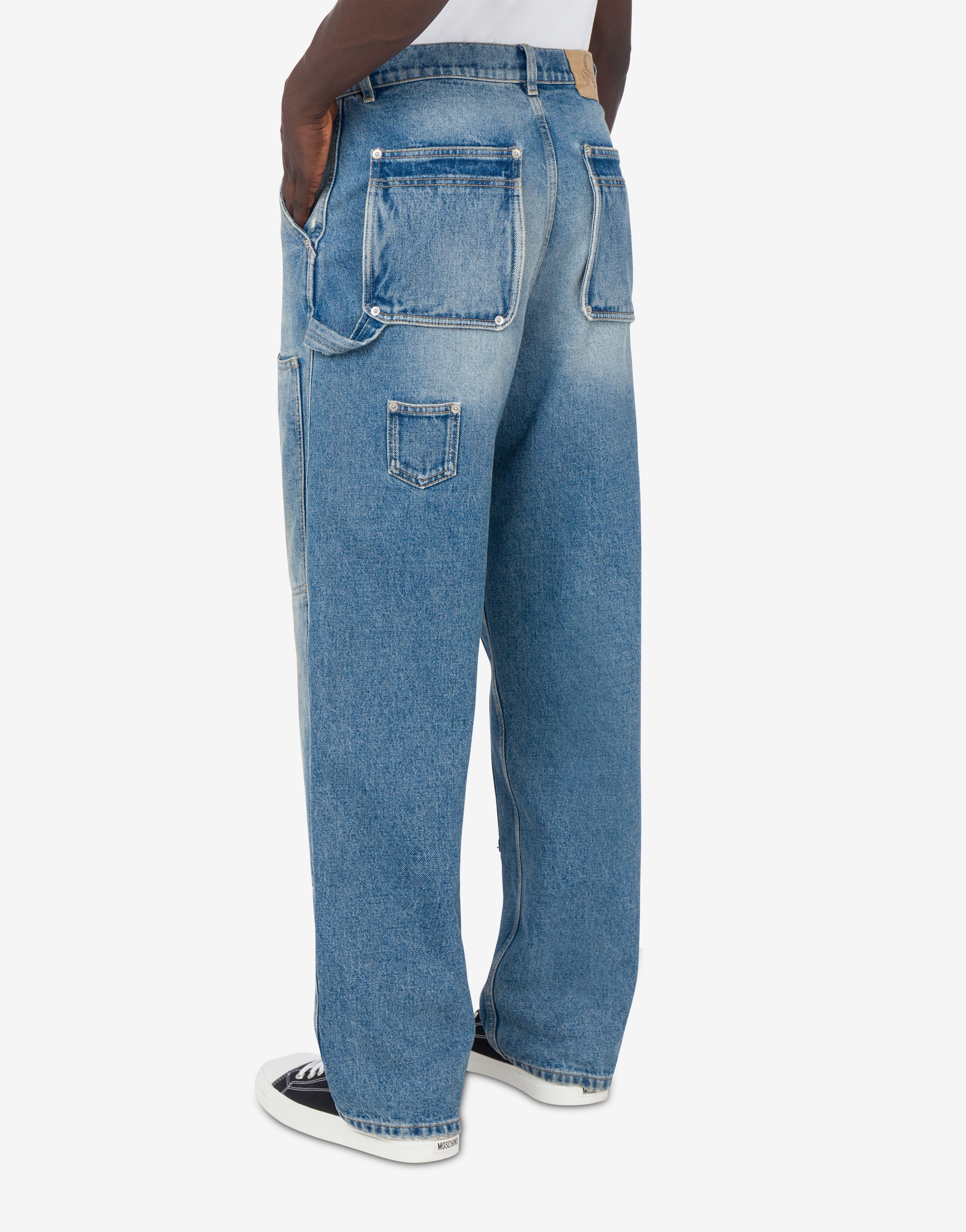 Denim Pants Laurel Crown Logo | Moschino