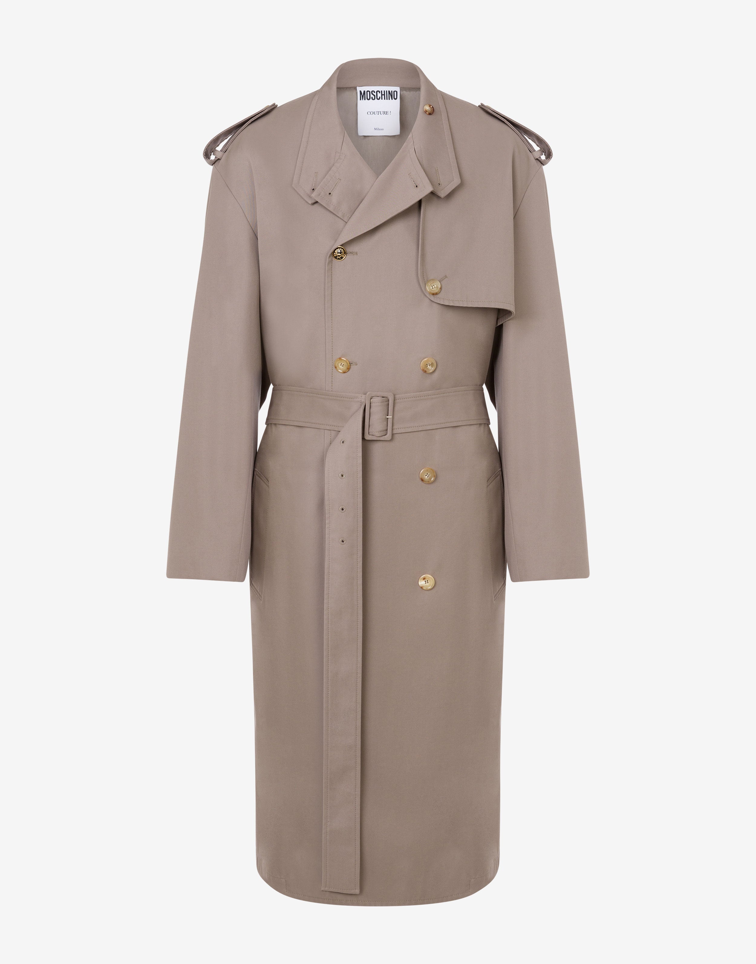 トレンチコート Moschino Tailored Grey Wool Coat Moschino Tailored Grey Wool Coat Trench Coat | THE LIST
