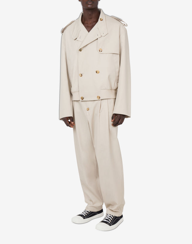 Gabardinejacke Tailored Twist Hellbeige Moschino 1