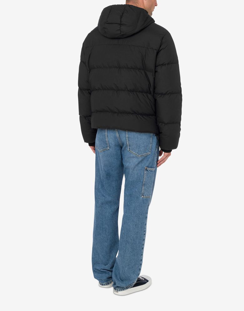 Doudoune en nylon Laurel Crown Logo Noir Moschino 2