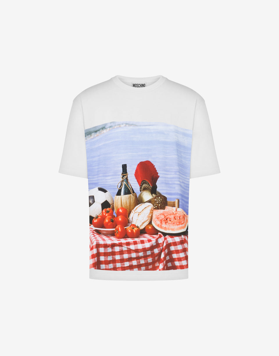 T恤衫Italian Inspiration 白色 Moschino 0
