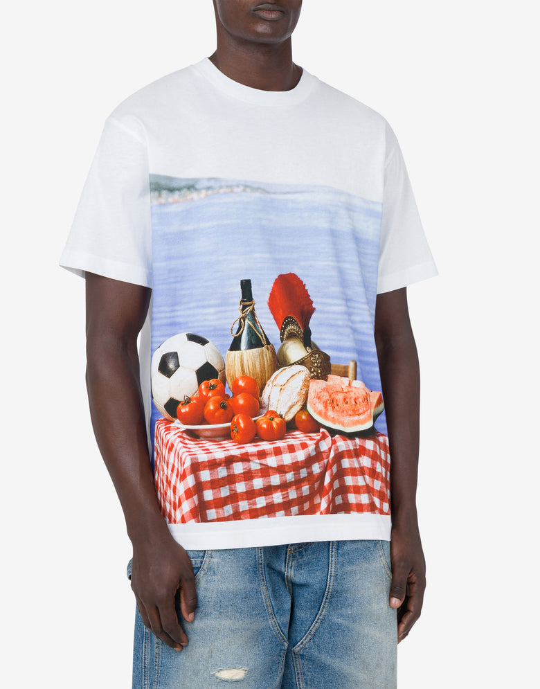 T恤衫Italian Inspiration 白色 Moschino 1