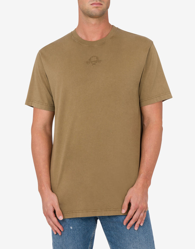 T-shirt Laurel Crown Logo Verde militare Moschino 1