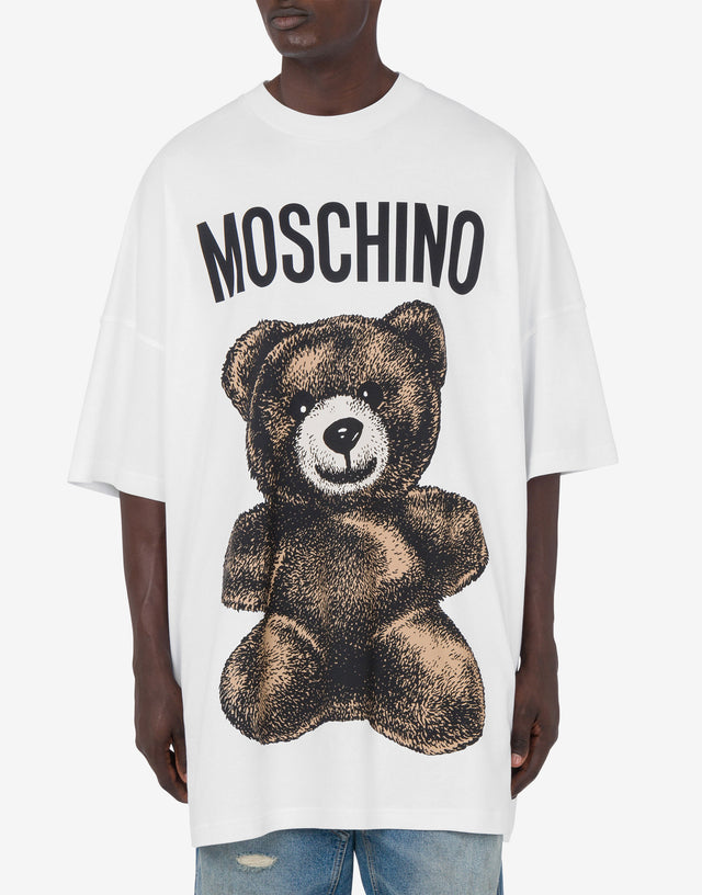 T-shirt oversized Maxi Teddy Bear Bianco Moschino 1