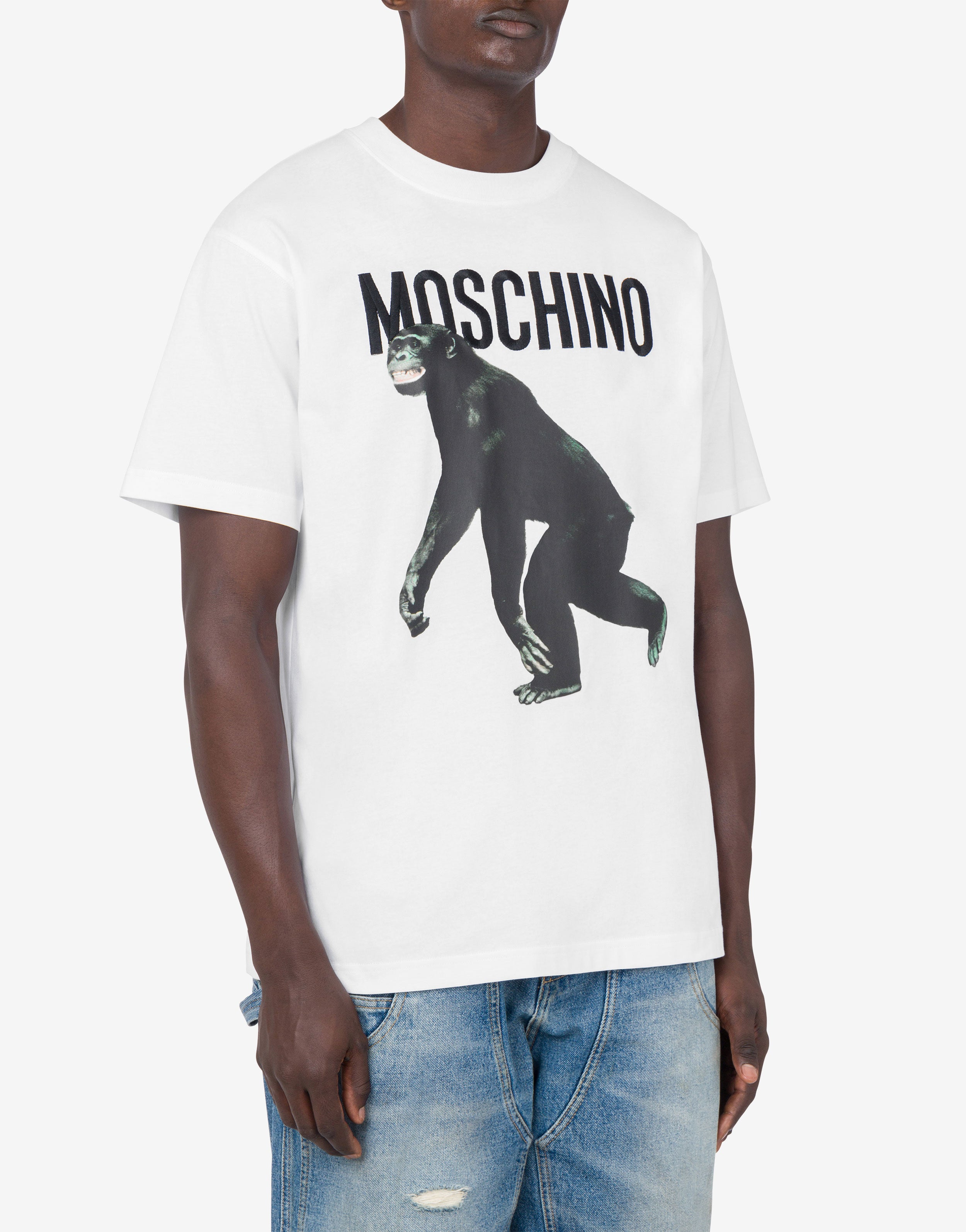 T-shirt Chimpanzee Print | Moschino