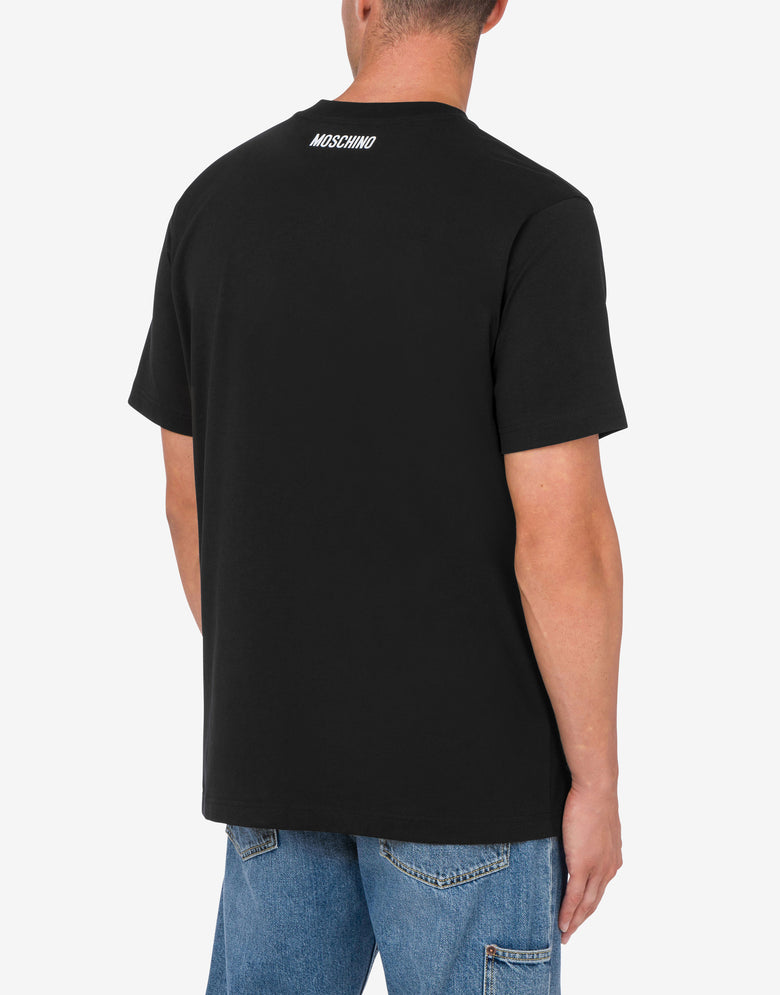 T恤衫Goose Embroidery 黑色 Moschino 2