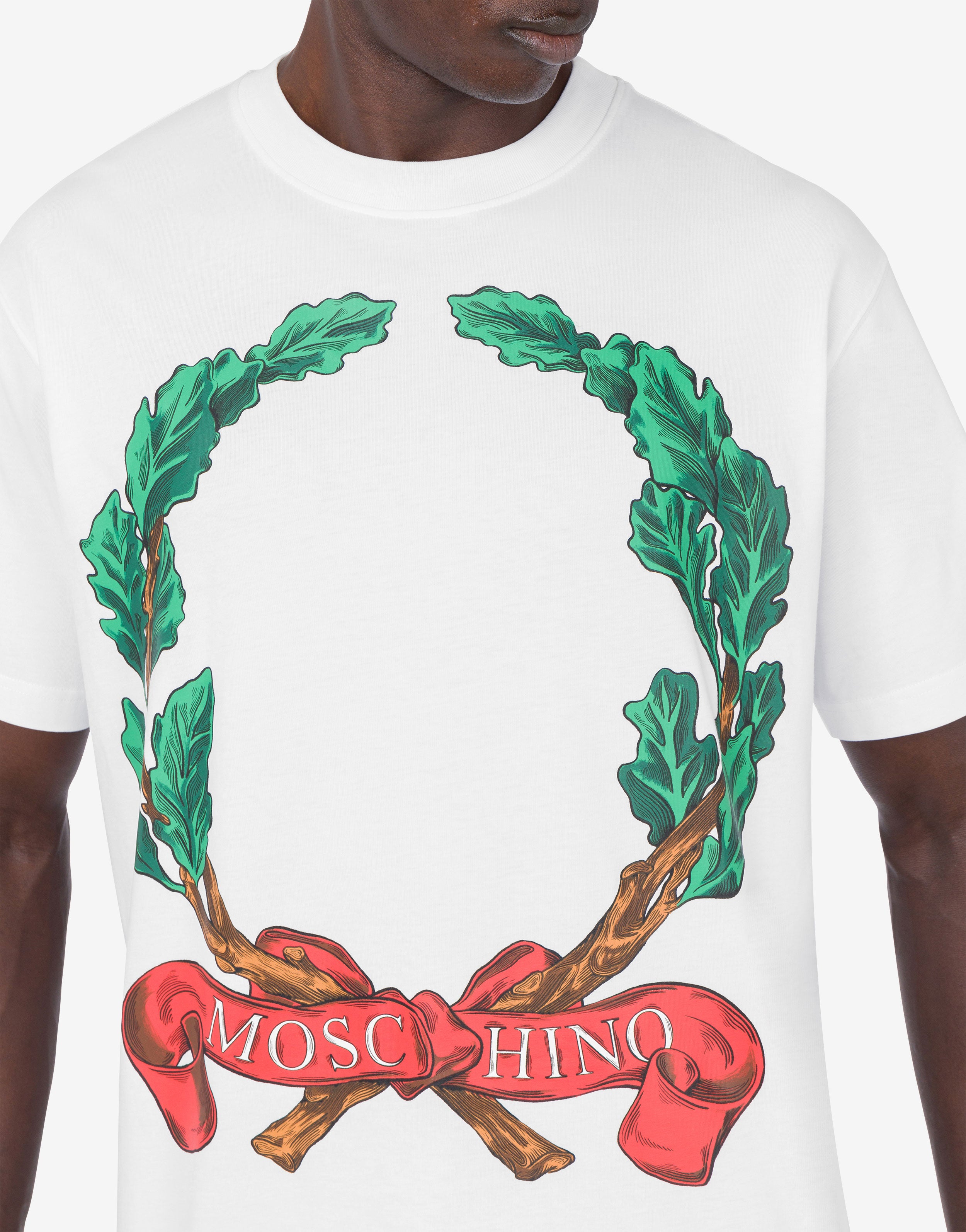 T-shirt Maxi Laurel Crown Logo | Moschino